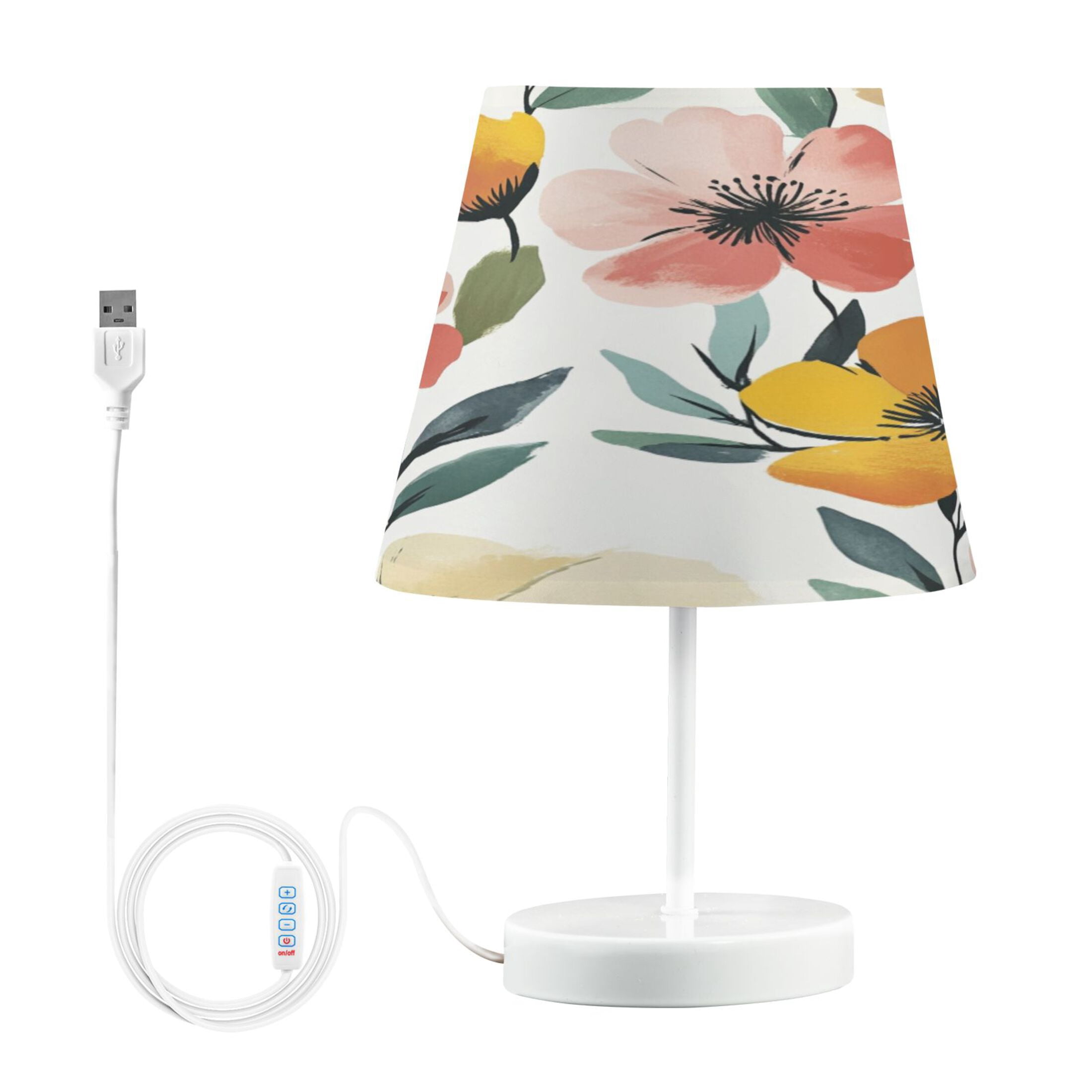 Table Lamp Small 5.9x10.8 Inches Table Lamps Night Light Tools & Home Improvement Bedroom Lamp Guest Room Lamp Study Lamp Office Lamp Yellow Flower Oil Painting