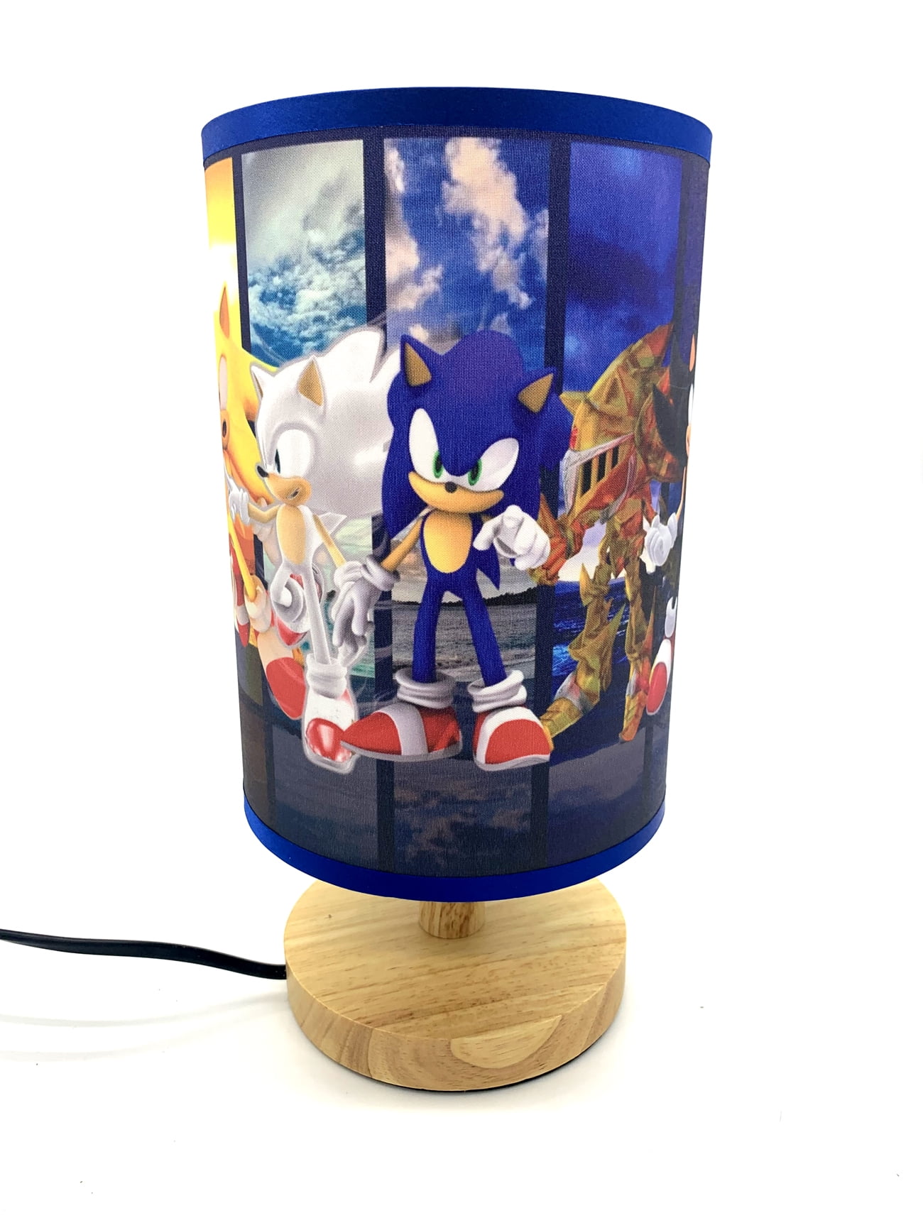 Table Lamp Super Sonic Night Light Wood Base Room Decoration or Great Gift Ideas