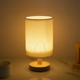 thumbnail image 1 of Table Lamp With Fabric Shade Dimmable Bedside Desk Lamp, 1 of 9