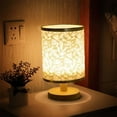 thumbnail image 1 of Table Lamp With Fabric Shade Dimmable Bedside Desk Lamp, 1 of 9