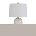 thumbnail image 1 of Table Lamp with Dotted Ceramic Body & Round Base, White, 1 of 1