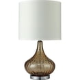 thumbnail image 1 of Table Lamp with Gourd Shaped Body and Stable Metal Support, Glass - Saltoro Sherpi, 1 of 4
