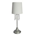 thumbnail image 1 of Table Lamp with White Shade and Hanging Acrylic Beads, 1 of 1