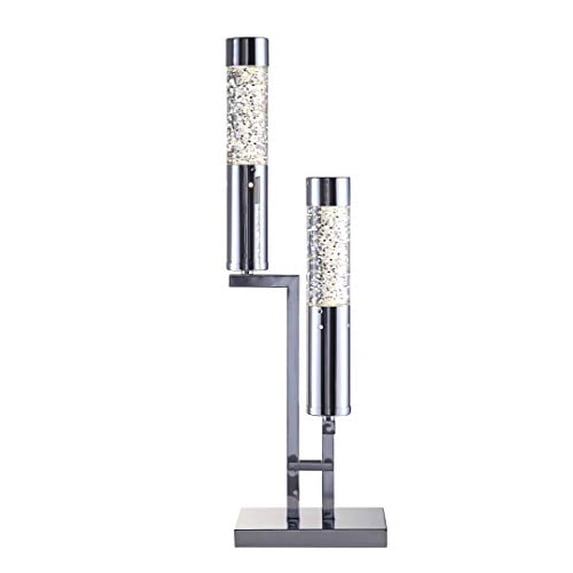 Acme Claus Table Lamp in Brushed Nickel Metal Base