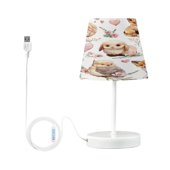 Table Lamps 3 Color 10 Way Dimmable LED Nightstand Lamp for Bedroom, Living Room, Home Office Cute Collection Of Animals Small