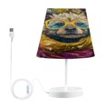thumbnail image 1 of Table Lamps 3 Color 10 Way Dimmable LED Nightstand Lamp for Bedroom, Living Room, Home Office Dog Wearing Yellow Glasses Medium, 1 of 7