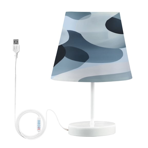 Table Lamps 3 Color 10 Way Dimmable LED Nightstand Lamp for Bedroom, Living Room, Home Office Off-white Circular Pattern Medium