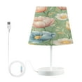 thumbnail image 1 of Table Lamps 3 Color 10 Way Dimmable LED Nightstand Lamp for Bedroom, Living Room, Home Office Pink Tulips and Cosmos Medium, 1 of 7