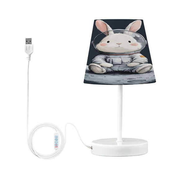 Table Lamps 3 Color 10 Way Dimmable LED Nightstand Lamp for Bedroom, Living Room, Home Office Rabbit in A Space Small