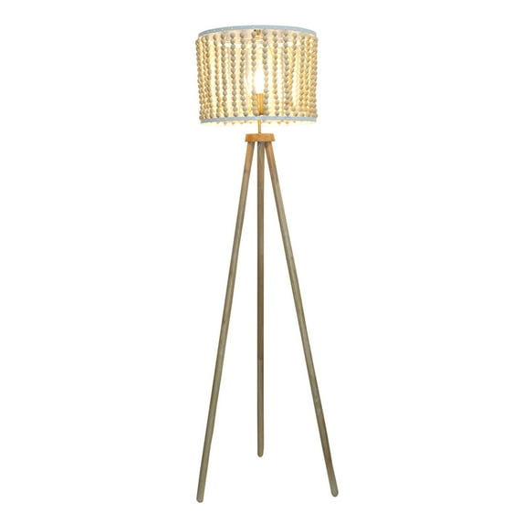 Table Lamps Reading Floor Lamp, Standing Light for Living Room Chair, Bedside & Study Area, Brillo Three Legged Floor Lamp Natural 110V,Floor Lamps