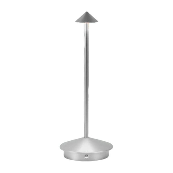 Table Lamps Rechargeable, Led Dinning Desk Lamp, Portable Metal Table Light with Stepless Dimming 3 Level Brightness for Home Restaurant Bar Cafe Patio