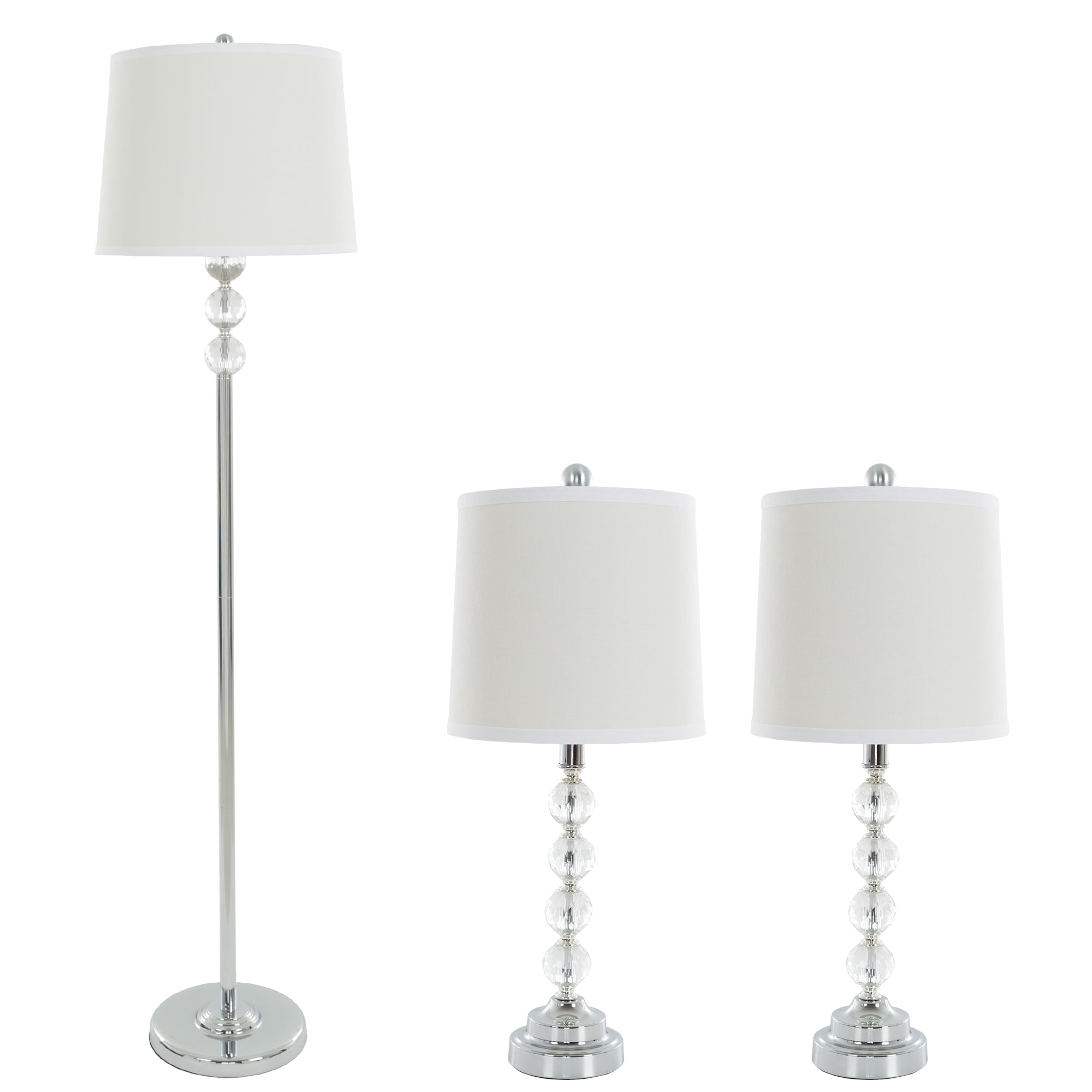 Floor lamp with crystal on sale balls