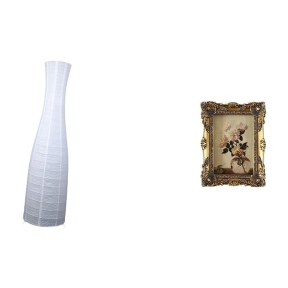 Table Lampshade Floor Lamp Shade Picture Frame Ornate Resin Design Perfect for Hotel Wedding and Bedroom Display