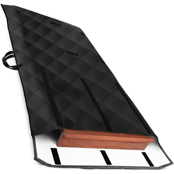 Table Leaf Storage Bag Padded, Extra Thick Quilted Dining Table Leaf Bag with Adjustable Closure, 54 x 28in Table Leaf Cover Flannel Back, Scratch Resistant(1pcs)