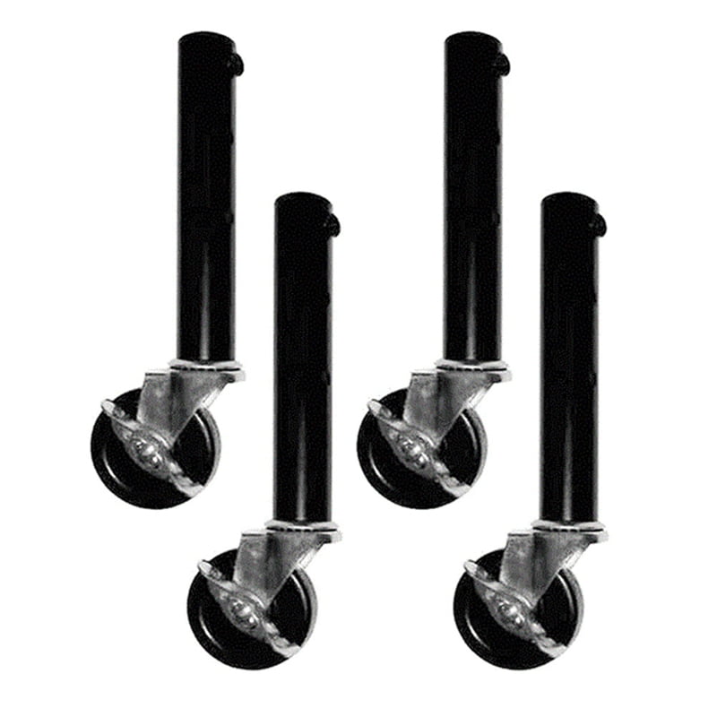 Table Leg Extension for Castors Pack of 4 Risers with Wheels for Straight and Curved Legs 27cm Walmart