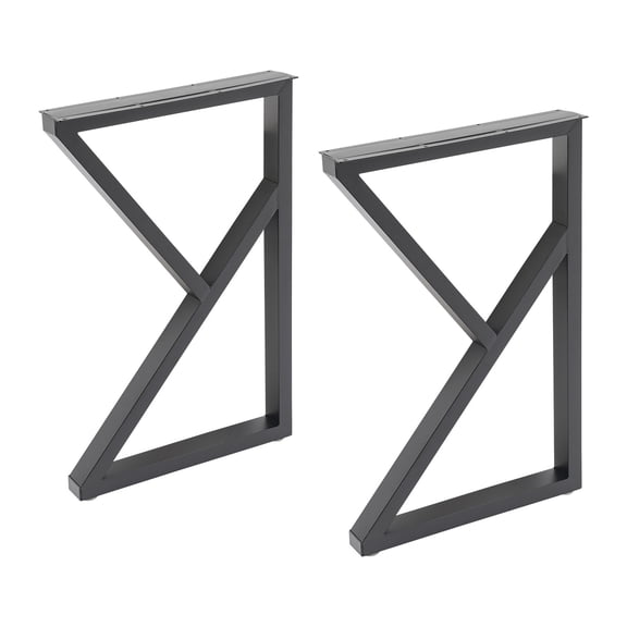 Table Legs, 2 Pack Foldable Hairpin Metal Legs, Iron K-Shaped Desk Legs, Supports 440 lbs Weight Capacity, Sturdy Triangle Structure, for DIY Home