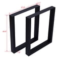 thumbnail image 1 of Table Legs 28X28", Metal Desk Legs - Heavy Duty Steel Square Legs for DIY Furniture, Dining Table, Coffee Table, Set of 2, 1 of 9