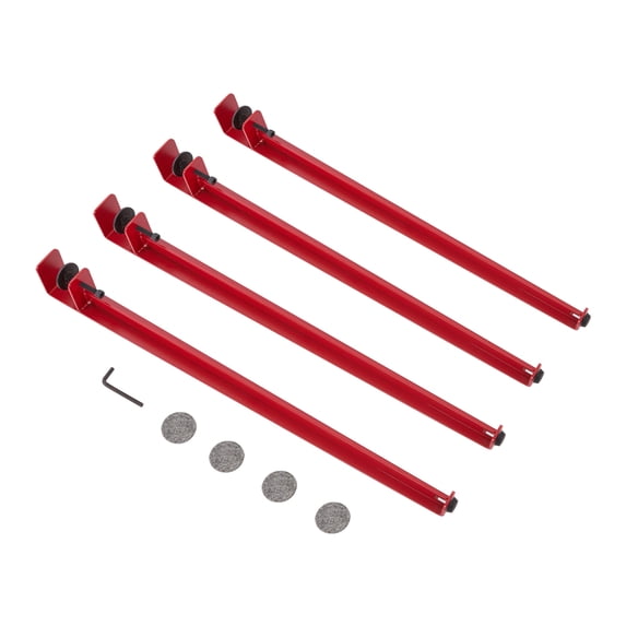 Table Legs, 4 Pcs F-Shaped Foldable Hairpin Clamp Legs 28 Inch, Adjustable Desk Clamp, Supports 110 lbs, Leveling Feet for Floor Protection, Easy Mount