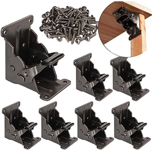 Table Legs Bracket Foldable Table Bracket Lock Extension Support Brackets Locking Hinges, Foldable Support Brackets Self-Locking Hinges for Tables Leg, Bed Leg, Workbench$$Tools & Hardware Other