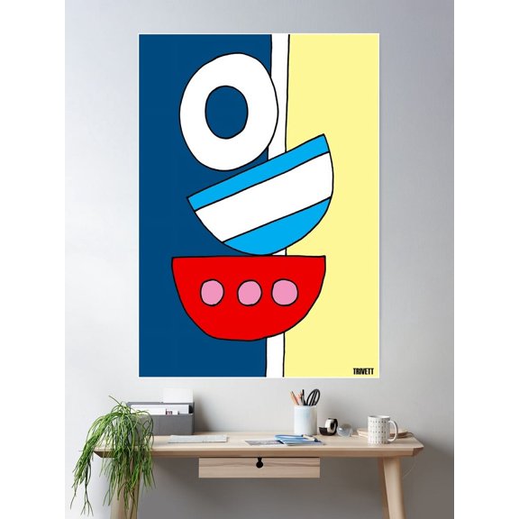 Table Life Poster Wall Art, Modern Wall Decor For Living Room Bedroom, 8x12 UNFRAMED