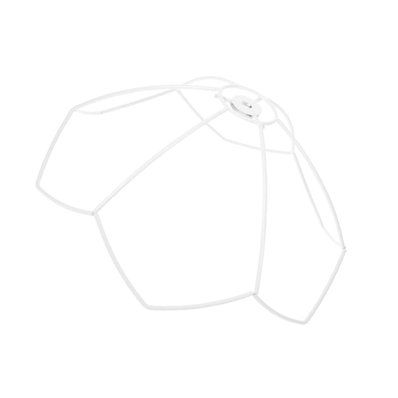 Lamp Shade Frame Rings Wire Cage Table Light Cover Racks Iron Wire Lampshades Frame Lamp Protector Rack Enduring