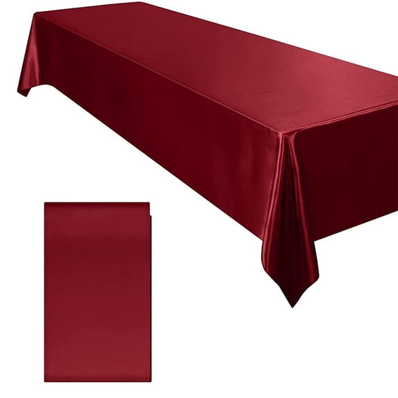 Event Table Cover 145 x 180 cm, Polyester Tablecloth with Soft Drape for Wedding Sign-In Table, Banquet and Party Setup