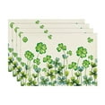 Table Mat Kitchen Decor 4PCS Irish Festival Linen Printed Placemat
