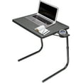 thumbnail image 1 of Table Mate II TV Tray and Cup Holder Folding Table Large Table-Mate II (Black), 1 of 9