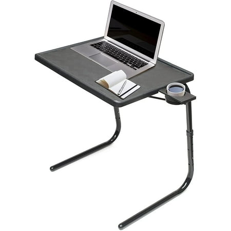 Table Mate II TV Tray and Cup Holder Folding Table Large Table-Mate II (Black)