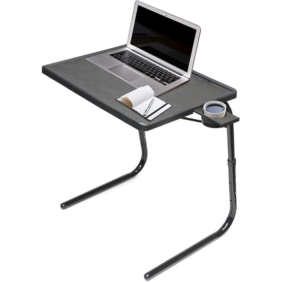 Table Mate II TV Tray and Cup Holder Folding Table Large Table-Mate II (Black)