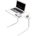 thumbnail image 1 of Table Mate II TV Tray and Cup Holder Large Folding Table, Large, White, 1 of 9