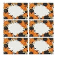 thumbnail image 1 of Table Mats 6 Pack Fall Autumn Pumpkin Farmhouse Place Mats Durable No Slip Outdoor Indoor Table Mats for Party Kitchen Dining Decoration Farmhouse Spooky Halloween Dining Table Mats, 1 of 3