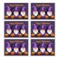 thumbnail image 1 of Table Mats Set of 6 Happy Halloween Evil Pumpkin Gnomes Short Table Mat Washable Anti-Skid Outdoor Indoor Table Mats for Halloween Dining Table Accessories 12x18in Seasonal Fall Holiday Table Mats, 1 of 5