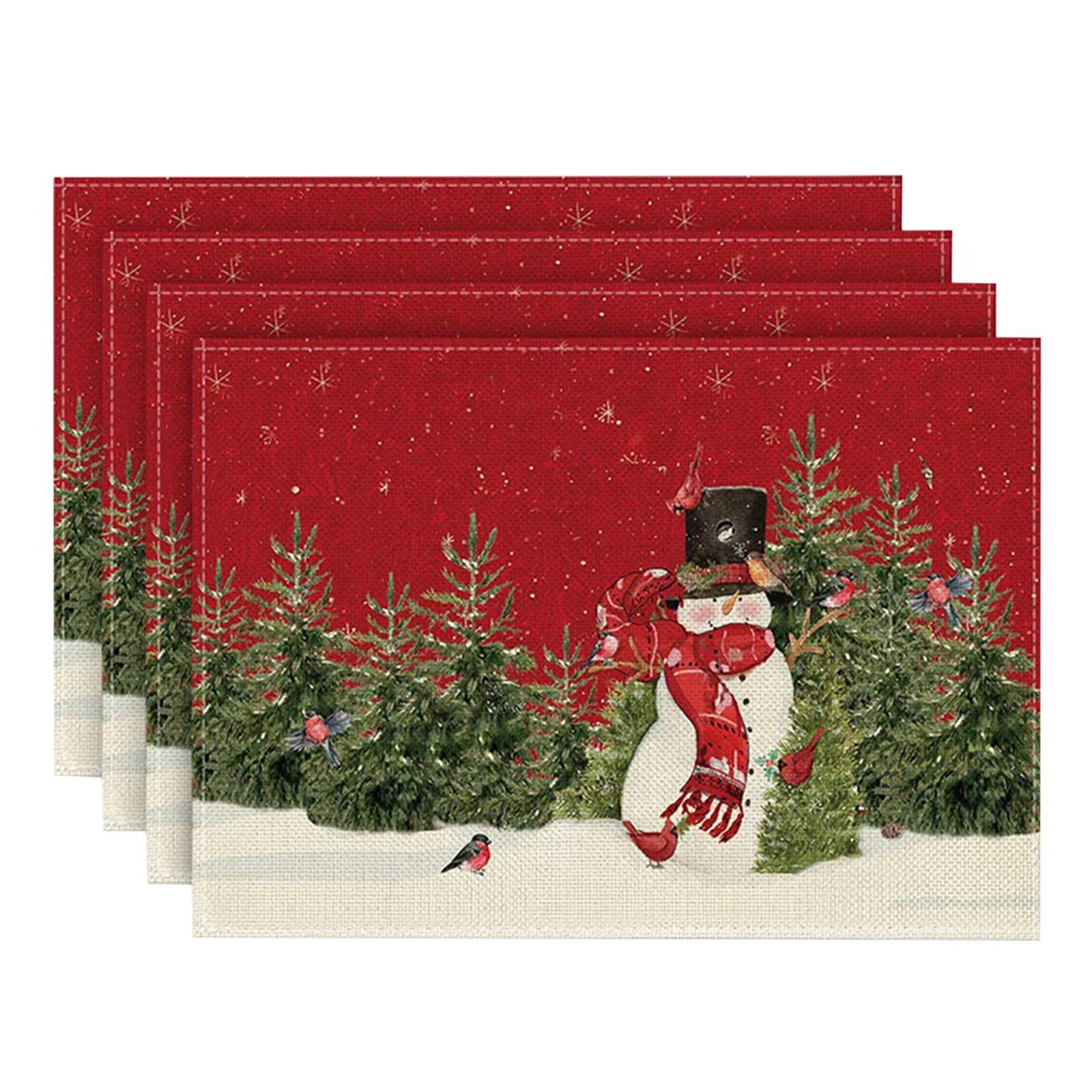 Table Mats Set Fabric Place Mats for Dinner Table Ocean Table And Place