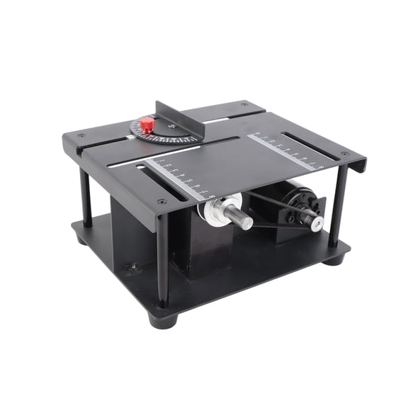 Table Multi Functional Table Saw Mini Desktop Saw Cutter Electric Cutting Machine With Saw Blade Grinding Wheel Adjustable Speed Angle Adjustment 35MM Cutting Depth For Wood