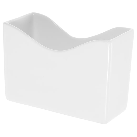 FUEENIRVA White Ceramic Napkin Holder for Kitchen, Home Decor, Dining Table, and Desktop Organization