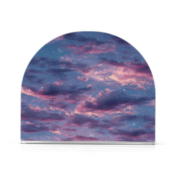 Table Napkin Holder, One Sizex1 Kitchen Napkin Holder Acrylic Napkin Holder Restaurant Napkin Holder Cartoon Purple Cloud