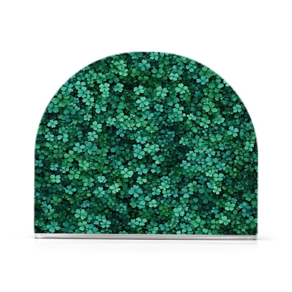 Table Napkin Holder, One Sizex1 Kitchen Napkin Holder Acrylic Napkin Holder Restaurant Napkin Holder Green Four-leaf Clover