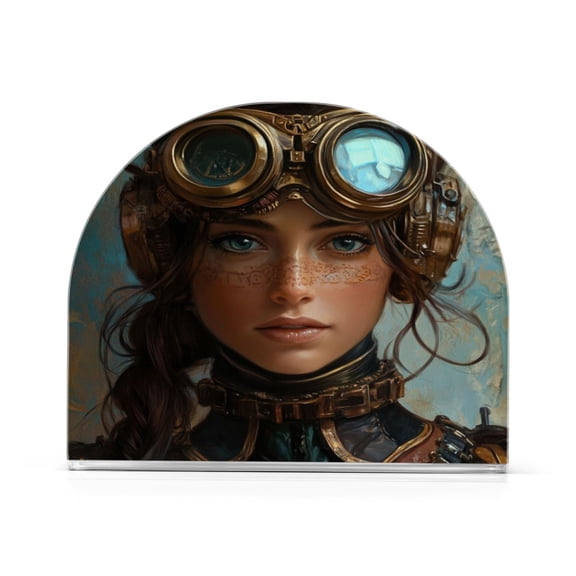 Table Napkin Holder, One Sizex2 Kitchen Napkin Holder Acrylic Napkin Holder Restaurant Napkin Holder Steampunk Woman