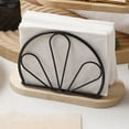thumbnail image 1 of Table Napkin Rack Modern Metal Napkin Rack Paper Napkin Holder Tissue Dispenser for Kitchen Countertops, Dining Table, Picnic Table, Indoor & Outdoor Use, Chrome Finish, 1 of 6