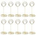 thumbnail image 1 of Table Number Display Solutions, Elegant Gold Metal Holders For Wedding Banquet Buffet Tables, Reusable Event Decor, Picture Holders For Tables, Perfect For 4X6 Cards, Lightweight, 1 of 7