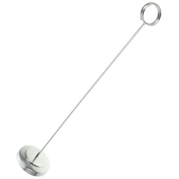 Stainless Steel Table Number Holder with Heavy Base and Metal Clip for Cards and Menus Silver