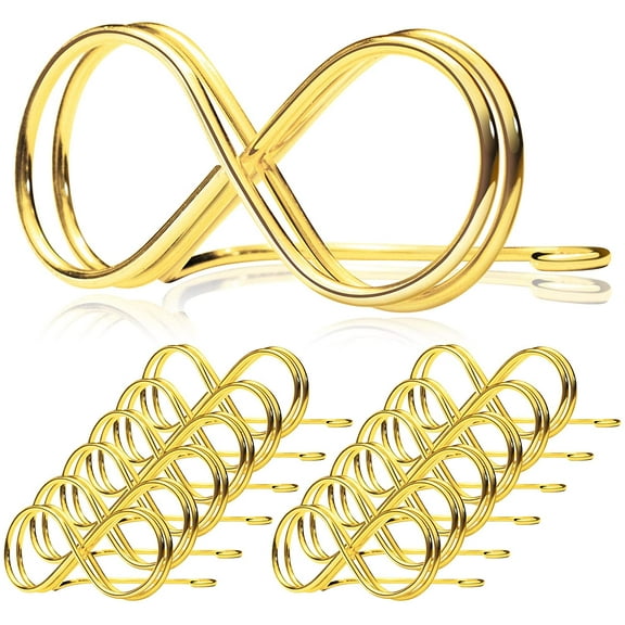 Table Number Holder Stands 12 Pack - Wedding Seating Labels Placecard Clips | Name Setting Place Card Holders | Photo Picture Cards Display Stand for Party | Reserved Sign Numbers 2.6 Inch Gold