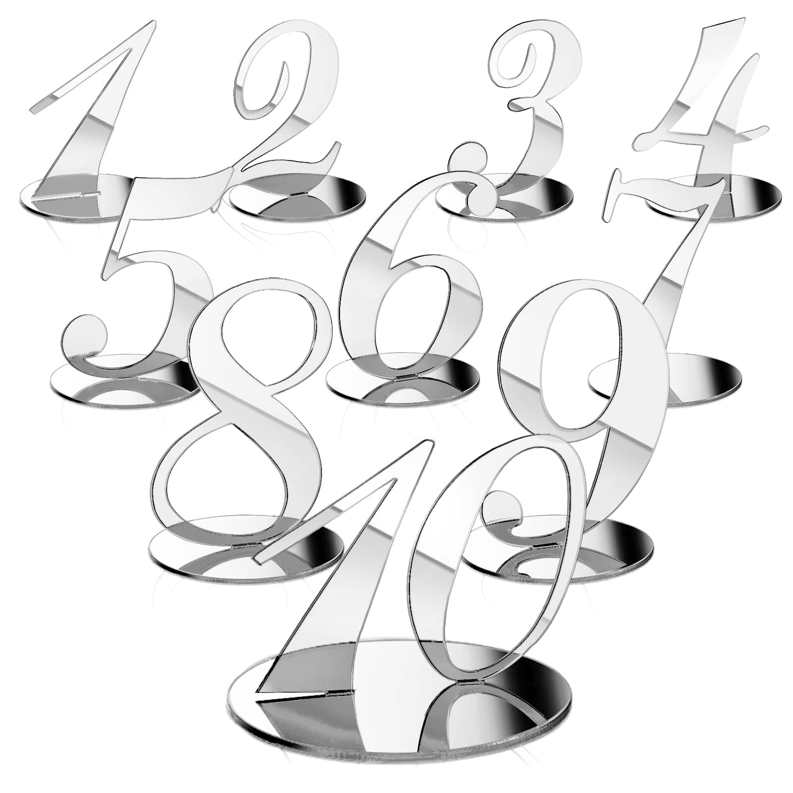Table Number Holders,10 Pcs Table Numbers for Wedding 1-10 Reception ...
