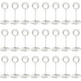 thumbnail image 1 of Table Number Holders 30 Pieces, Place Card Holders, Wire Picture Holders, Small Table Card Holders, Photo Holders for Wedding Reception Anniversary Birthday Party Centerpieces(Silver), 1 of 6