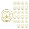 thumbnail image 1 of Table Number Holders 30mm Tall 30mm Base Width Mini Circle Golden, 24 Pieces, 1 of 5