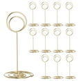thumbnail image 1 of Table Number Holders 85mm Tall 40mm Base Width Round Golden, 12 Pieces, 1 of 5