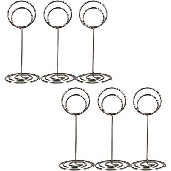 Table Number Holders, Place Card Holders, Wire Picture Holders, Small Table Card Holders, Photo Holders for Wedding Reception Anniversary Birthday Party Centerpieces 24 Pieces