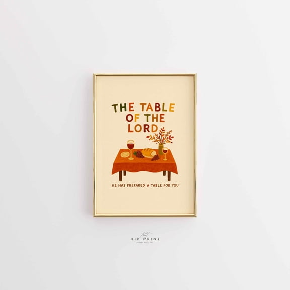 Table Of The Lord Communion Poster