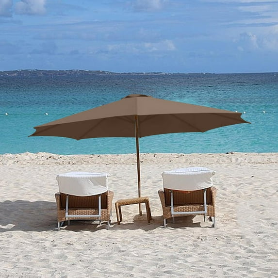 Table Outdoor Umbrella Cloth Umbrella Replacement Courtyard Center Pillar Banana Umbrella Cloth Replacement Cover Sunshade Rainproof Sun Umbrella Clearance